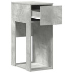 vidaXL Computerschrank mit Schublade Betongrau 30x44x74 cm