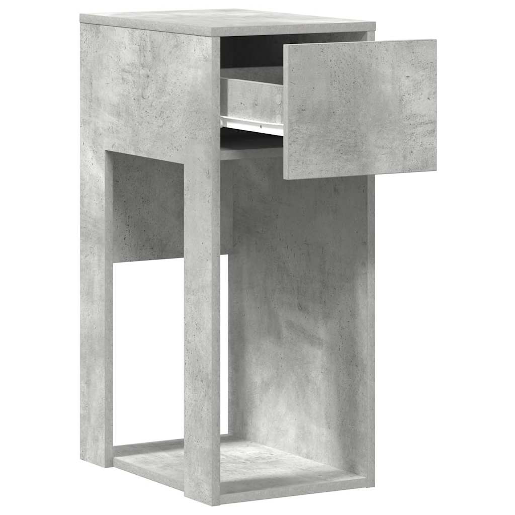 vidaXL Computerschrank mit Schublade Betongrau 30x44x74 cm