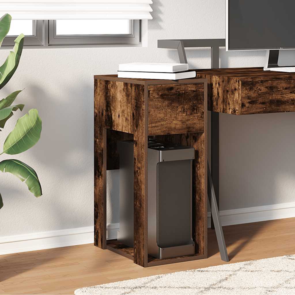 vidaXL Computerschrank mit Schublade Räuchereiche 30x44x74 cm