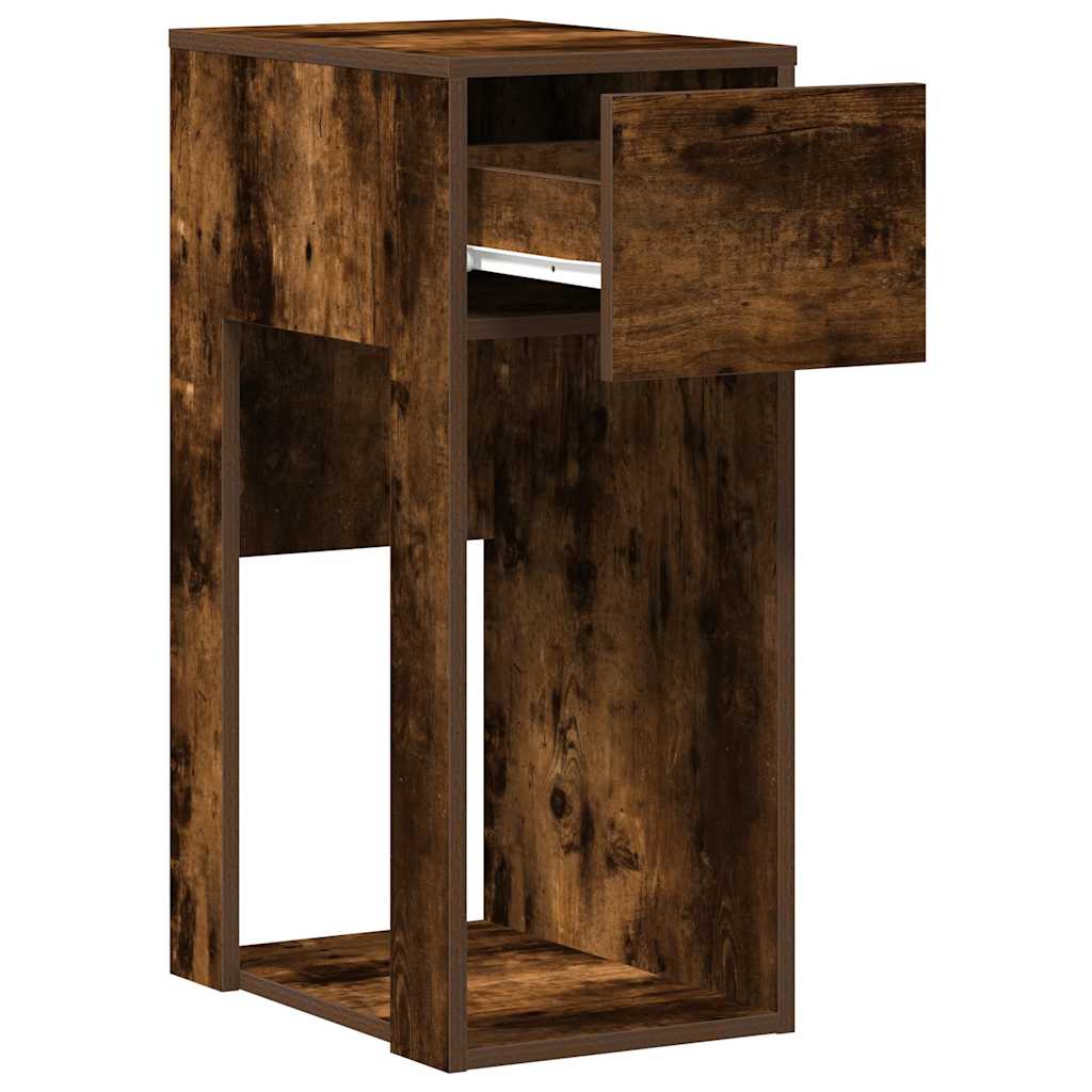 vidaXL Computerschrank mit Schublade Räuchereiche 30x44x74 cm