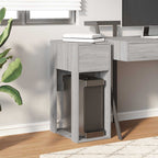 vidaXL Computerschrank mit Schublade Grau Sonoma 30x44x74 cm
