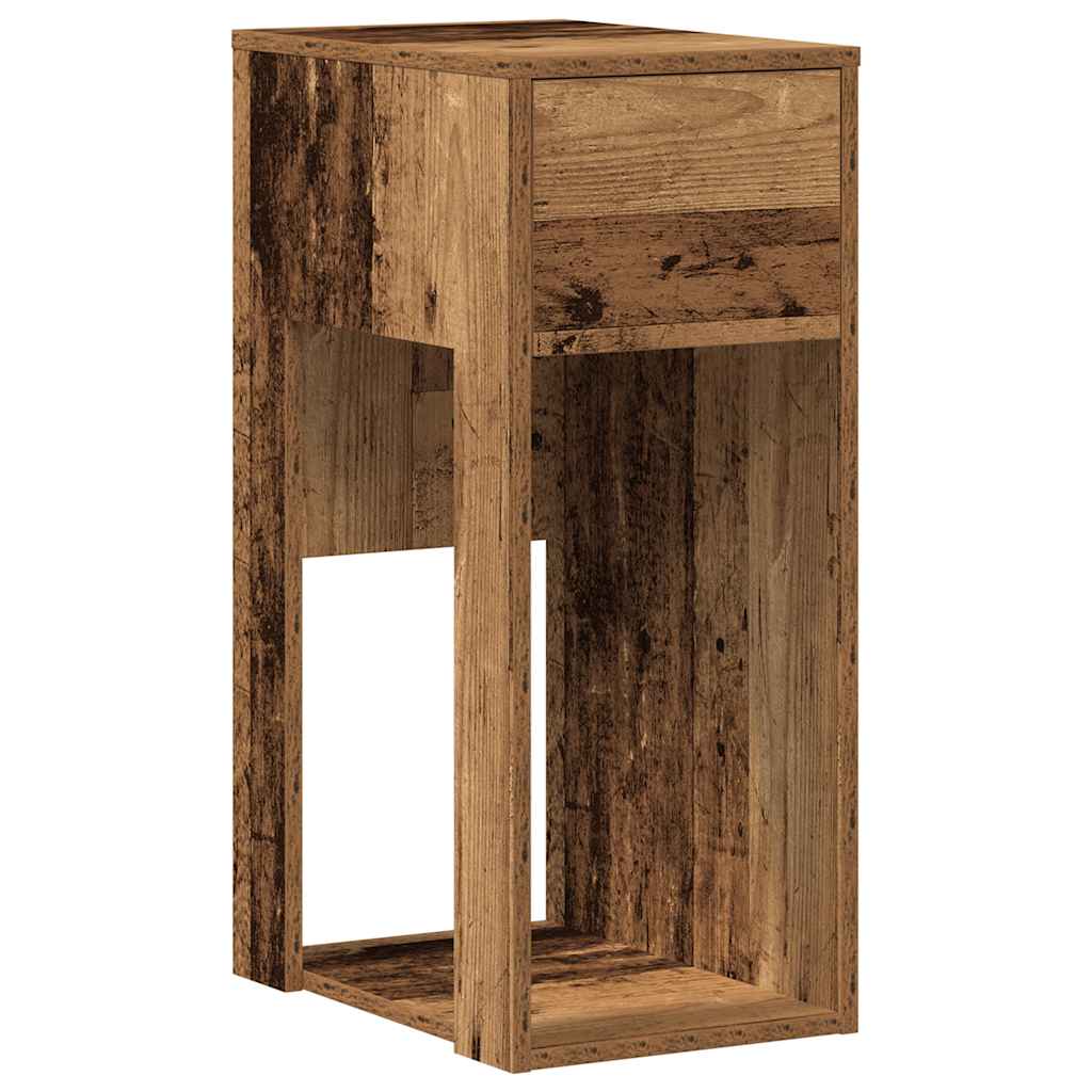 vidaXL Computerschrank mit Schublade Altholz-Optik 30x44x74 cm