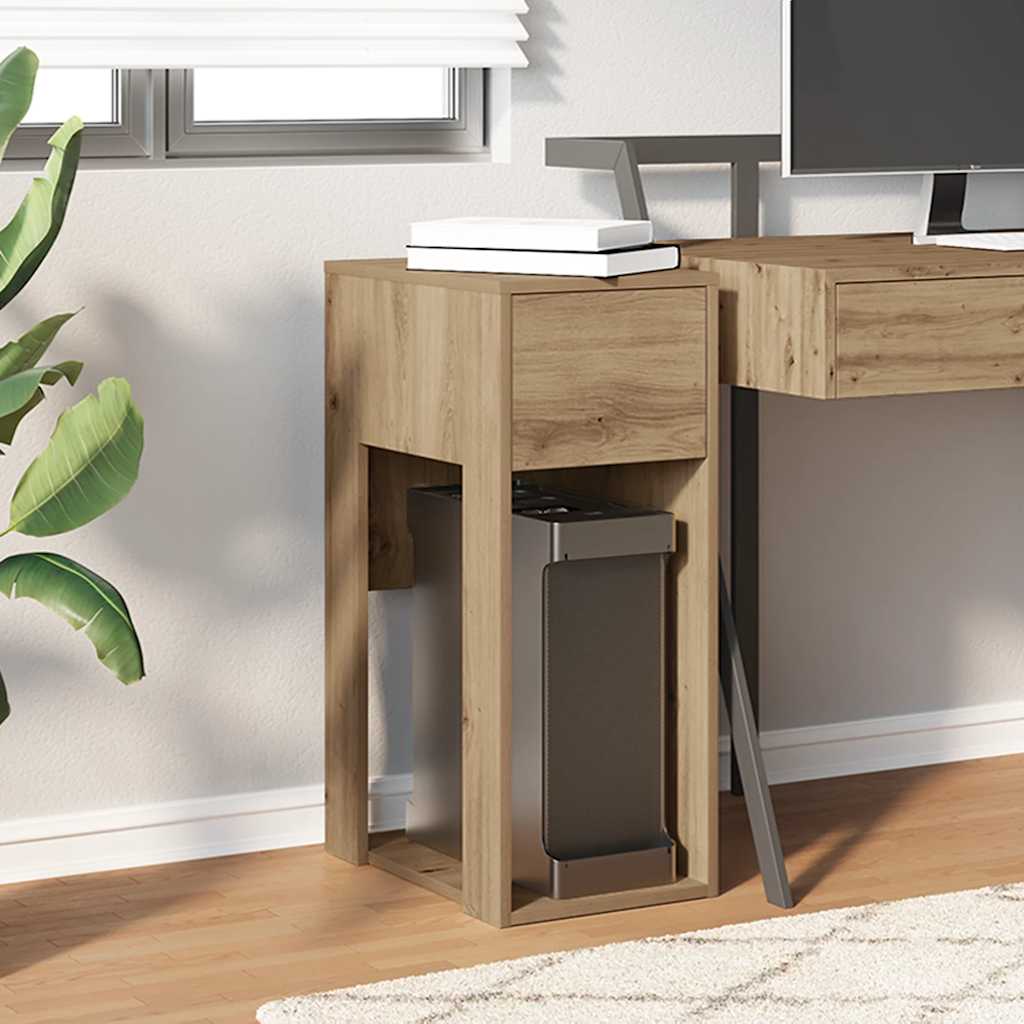 vidaXL Computerschrank mit Schublade Artisan-Eiche 30x44x74 cm