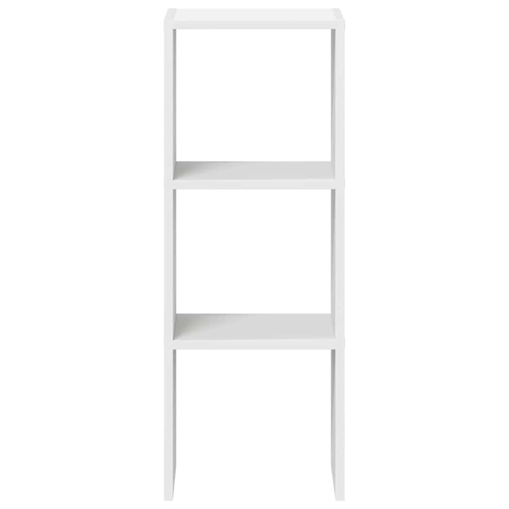vidaXL Bücherregal Stapelbar Weiß 30x30x80 cm Holzwerkstoff