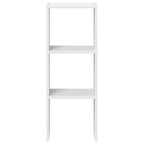 vidaXL Bücherregal Stapelbar Weiß 30x30x80 cm Holzwerkstoff