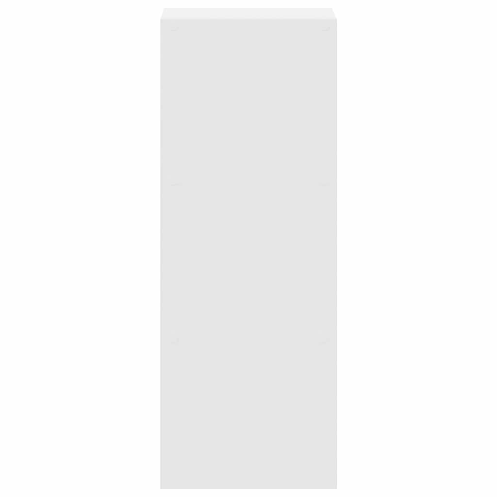 vidaXL Bücherregal Stapelbar Weiß 30x30x80 cm Holzwerkstoff