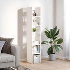 vidaXL Bücherregale 2 Stk. Stapelbar Weiß 30x30x80 cm Holzwerkstoff