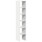 vidaXL Bücherregale 2 Stk. Stapelbar Weiß 30x30x80 cm Holzwerkstoff