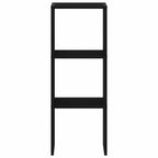 vidaXL Bücherregal Stapelbar Schwarz Eichen-Optik 30x30x80 cm