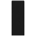 vidaXL Bücherregal Stapelbar Schwarz Eichen-Optik 30x30x80 cm