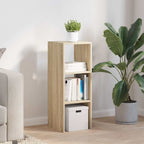 vidaXL Bücherregal Stapelbar Sonoma-Eiche 30x30x80 cm Holzwerkstoff