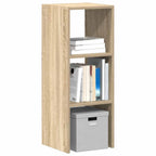 vidaXL Bücherregal Stapelbar Sonoma-Eiche 30x30x80 cm Holzwerkstoff