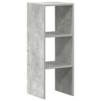 vidaXL Bücherregal Stapelbar Betongrau 30x30x80 cm Holzwerkstoff