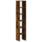 vidaXL Bücherregale 2 Stk. Stapelbar Räuchereiche 30x30x80 cm