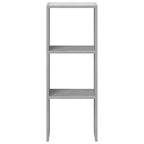 vidaXL Bücherregal Stapelbar Grau Sonoma 30x30x80 cm Holzwerkstoff