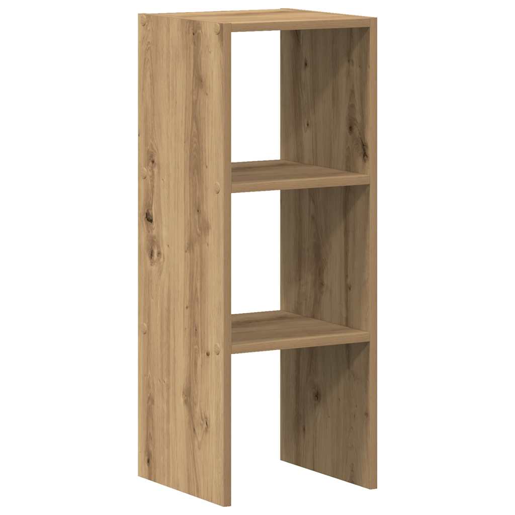 vidaXL Bücherregal Stapelbar Artisan-Eiche 30x30x80 cm Holzwerkstoff