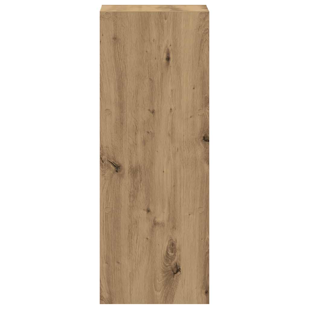 vidaXL Bücherregal Stapelbar Artisan-Eiche 30x30x80 cm Holzwerkstoff