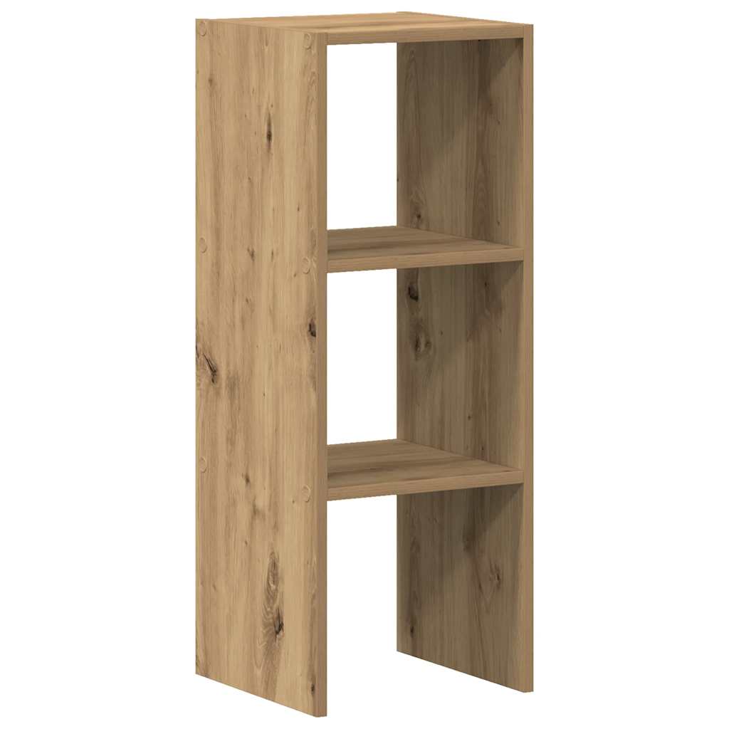 vidaXL Bücherregal Stapelbar Artisan-Eiche 30x30x80 cm Holzwerkstoff