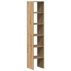 vidaXL Bücherregale 2 Stk. Stapelbar Artisan-Eiche 30x30x80 cm