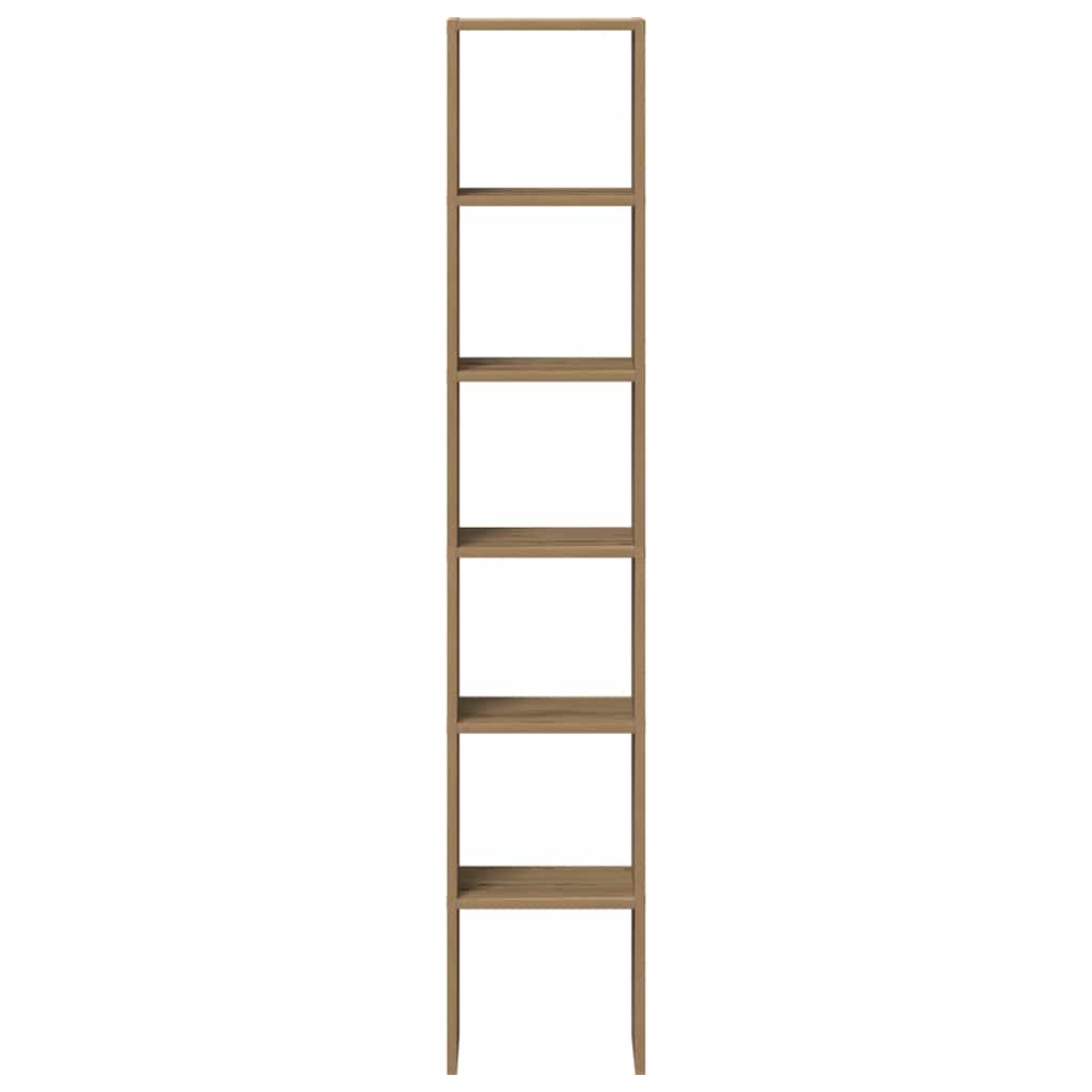 vidaXL Bücherregale 2 Stk. Stapelbar Artisan-Eiche 30x30x80 cm