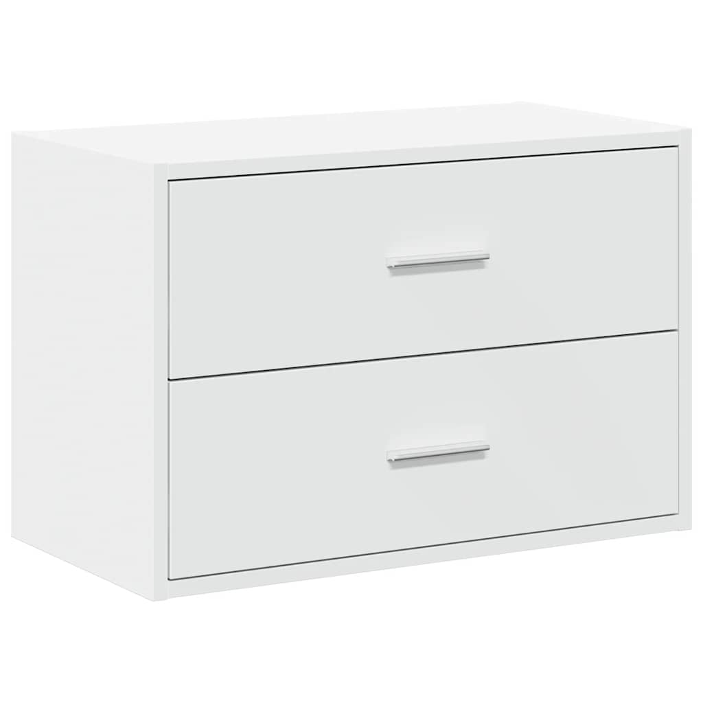 vidaXL Schrank mit 2 Schubladen Weiß 60x31x40 cm Holzwerkstoff
