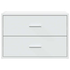 vidaXL Schrank mit 2 Schubladen Weiß 60x31x40 cm Holzwerkstoff