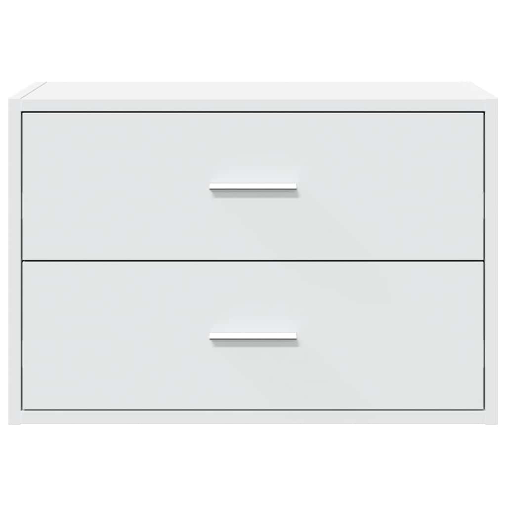 vidaXL Schrank mit 2 Schubladen Weiß 60x31x40 cm Holzwerkstoff