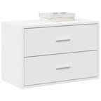 vidaXL Schrank mit 2 Schubladen Weiß 60x31x40 cm Holzwerkstoff
