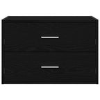 vidaXL Schrank mit 2 Schubladen Schwarz Eichen-Optik 60x31x40 cm