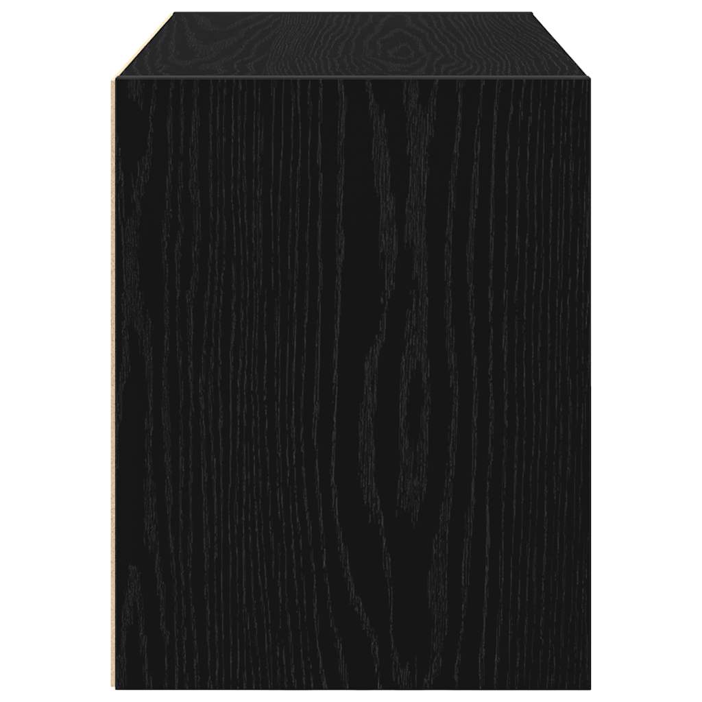 vidaXL Schrank mit 2 Schubladen Schwarz Eichen-Optik 60x31x40 cm