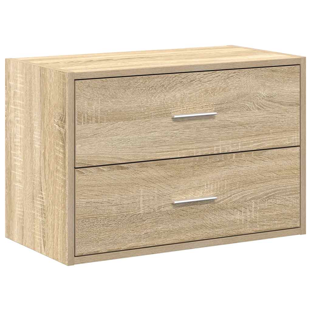 vidaXL Schrank mit 2 Schubladen Sonoma-Eiche 60x31x40cm Holzwerkstoff