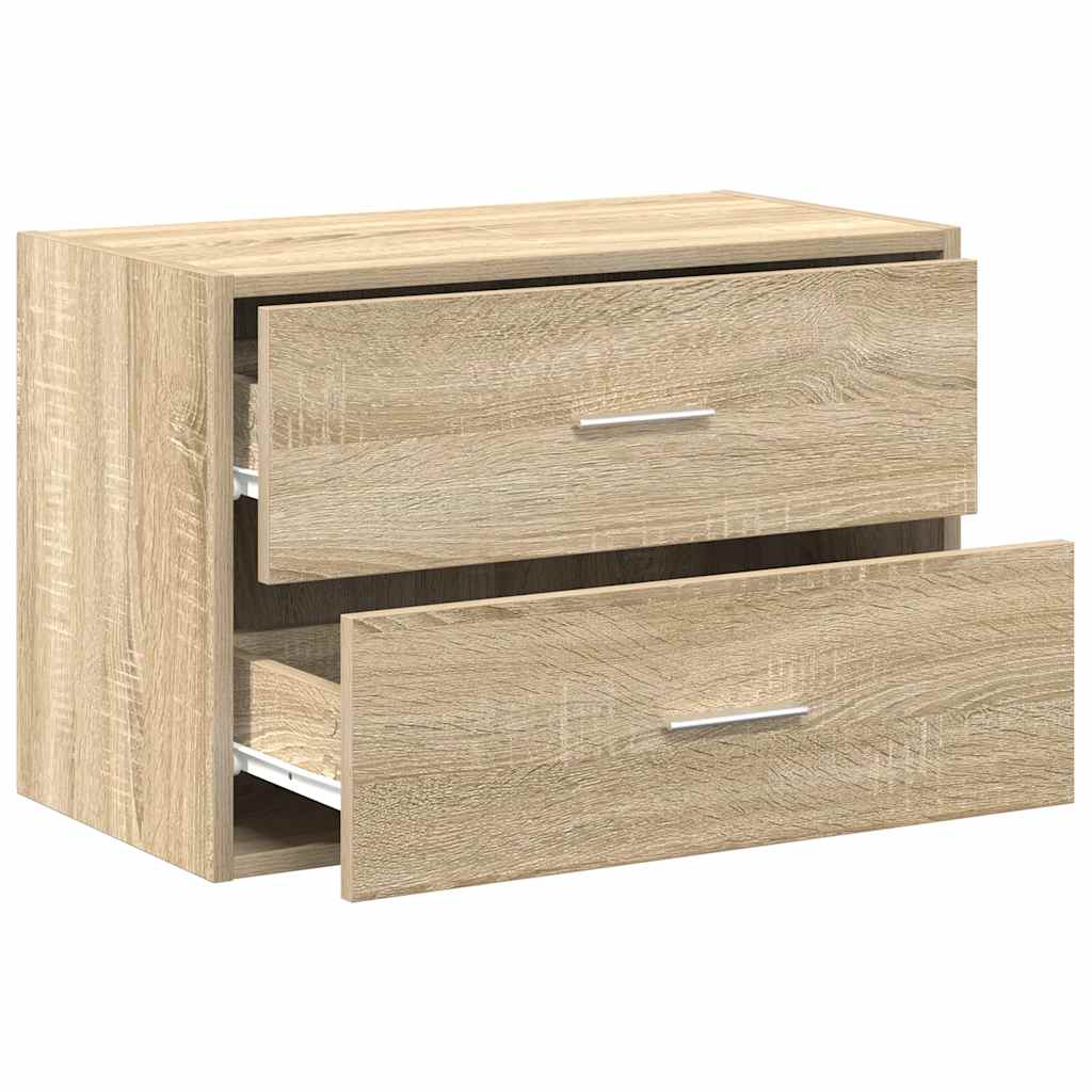 vidaXL Schrank mit 2 Schubladen Sonoma-Eiche 60x31x40cm Holzwerkstoff