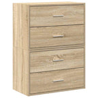 vidaXL Schränke mit 2 Schubladen 2 Stk. Sonoma-Eiche 60x31x40 cm