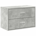 vidaXL Schrank mit 2 Schubladen Betongrau 60x31x40 cm Holzwerkstoff