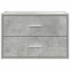 vidaXL Schrank mit 2 Schubladen Betongrau 60x31x40 cm Holzwerkstoff