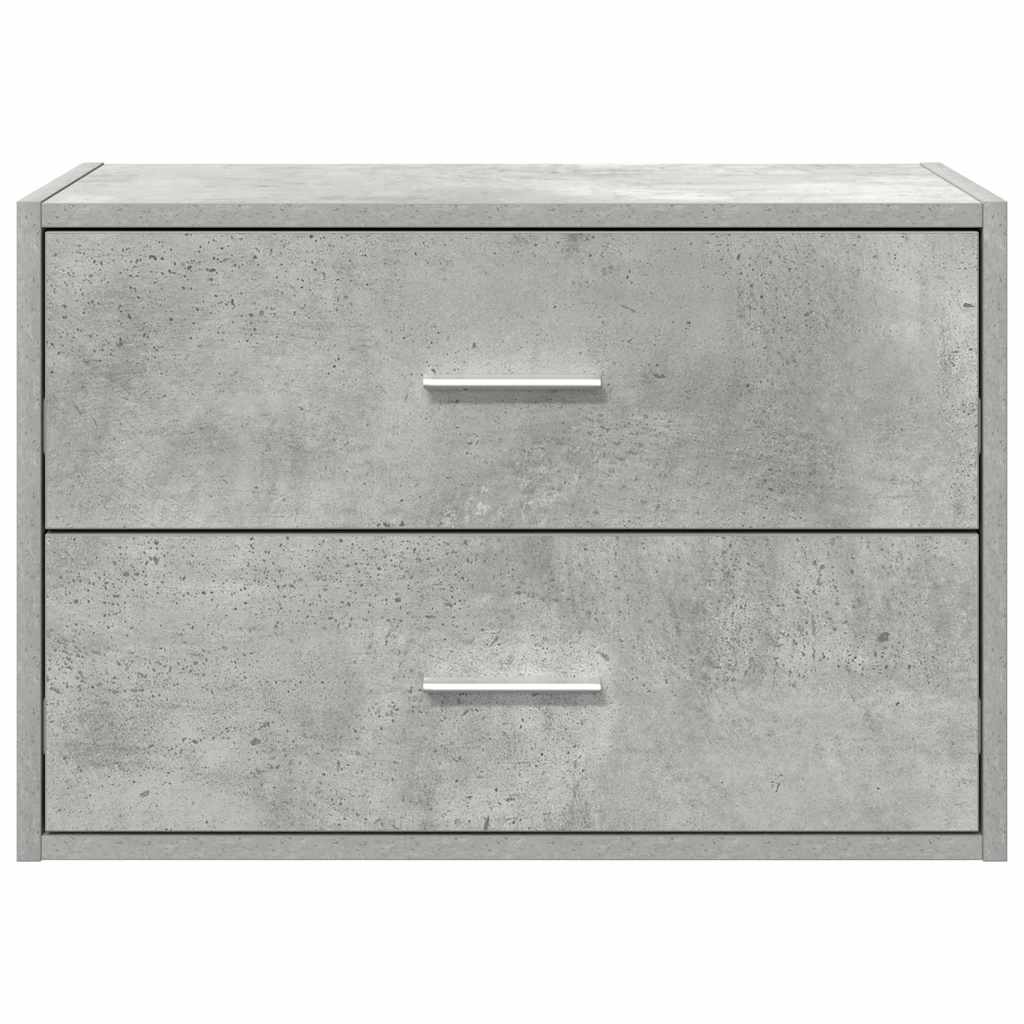 vidaXL Schrank mit 2 Schubladen Betongrau 60x31x40 cm Holzwerkstoff