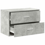 vidaXL Schrank mit 2 Schubladen Betongrau 60x31x40 cm Holzwerkstoff