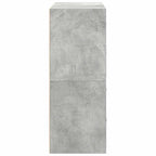 vidaXL Schränke mit 2 Schubladen 2 Stk. Betongrau 60x31x40 cm