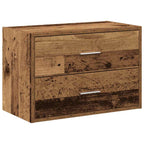 vidaXL Schrank mit 2 Schubladen Altholz-Optik 60x31x40cm Holzwerkstoff