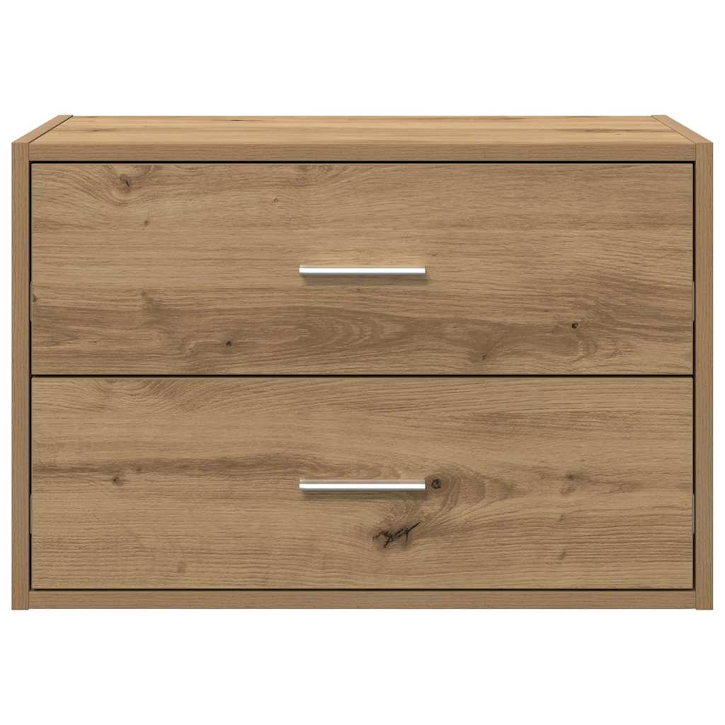 vidaXL Schrank mit 2 Schubladen Artisan-Eiche 60x31x40cm Holzwerkstoff