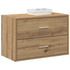 vidaXL Schrank mit 2 Schubladen Artisan-Eiche 60x31x40cm Holzwerkstoff