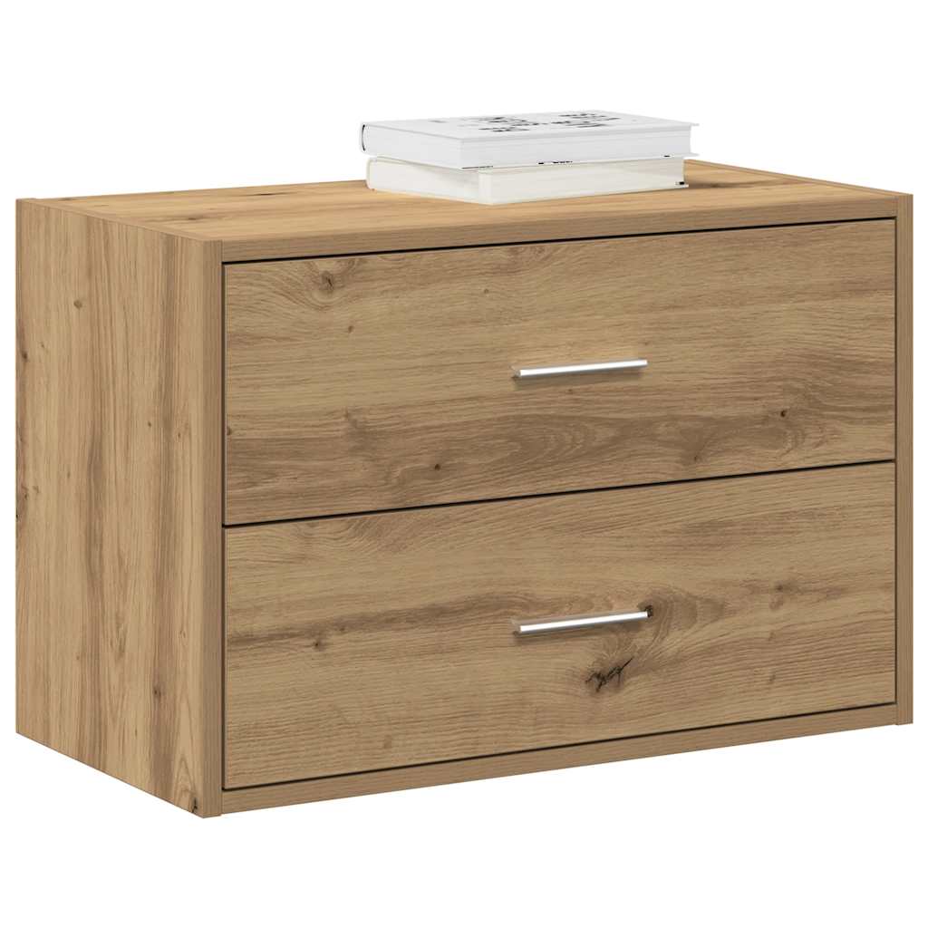 vidaXL Schrank mit 2 Schubladen Artisan-Eiche 60x31x40cm Holzwerkstoff