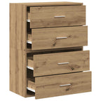 vidaXL Schränke mit 2 Schubladen 2 Stk. Artisan-Eiche 60x31x40cm