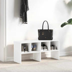 vidaXL Schuhregal Stapelbar Weiß 89,5x30x40 cm