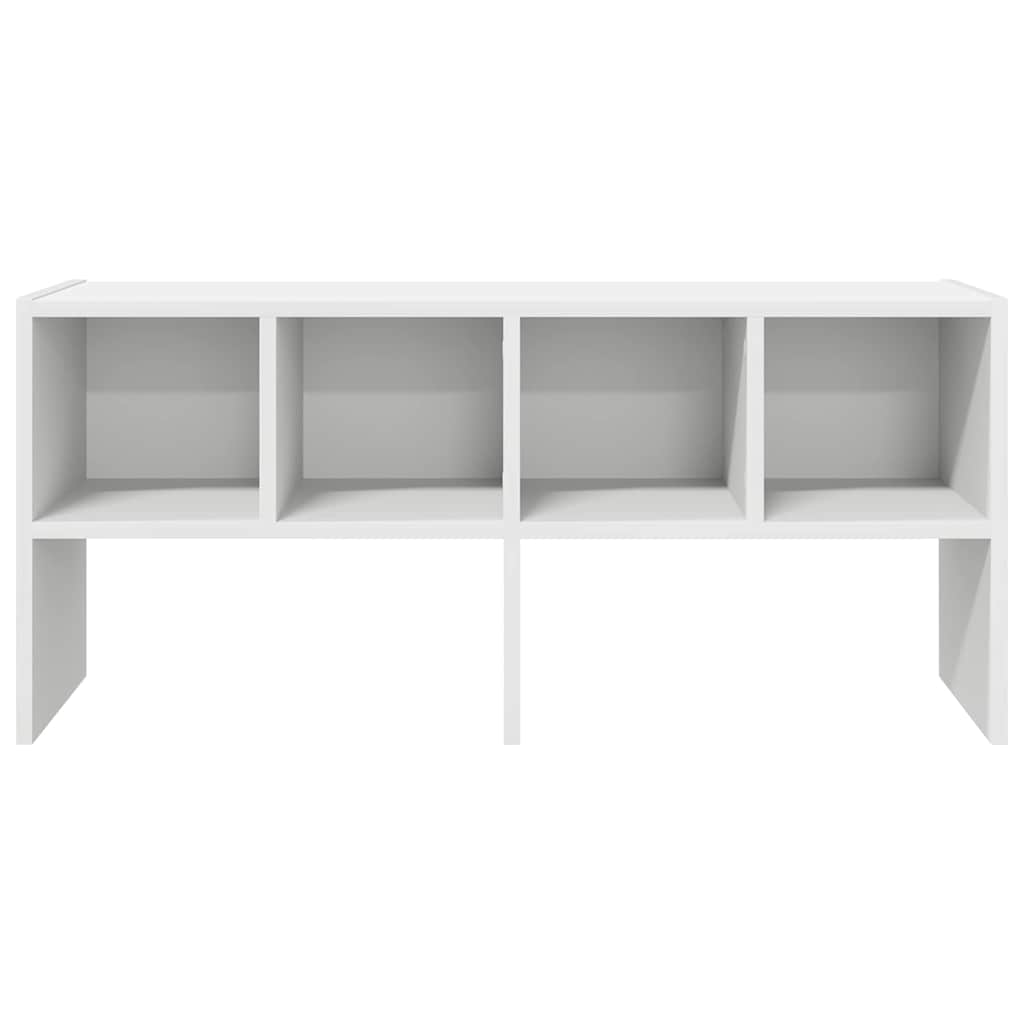 vidaXL Schuhregal Stapelbar Weiß 89,5x30x40 cm