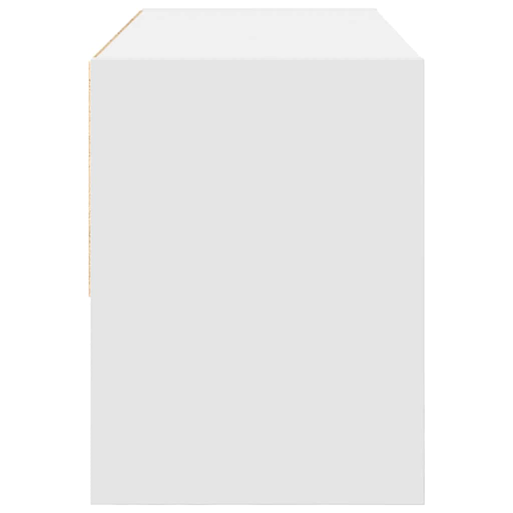 vidaXL Schuhregal Stapelbar Weiß 89,5x30x40 cm