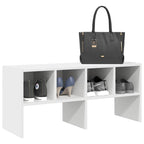vidaXL Schuhregal Stapelbar Weiß 89,5x30x40 cm