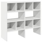 vidaXL Schuhregale 2 Stk. Stapelbar Weiß 89,5x30x40 cm
