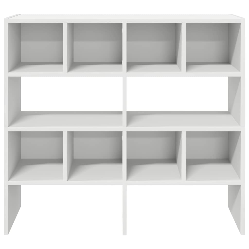 vidaXL Schuhregale 2 Stk. Stapelbar Weiß 89,5x30x40 cm