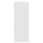 vidaXL Schuhregale 2 Stk. Stapelbar Weiß 89,5x30x40 cm